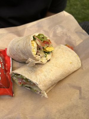Veggie Wrapture with curried tofu!   at Angeline's Bakery and Cafe in Sisters