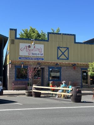 Outside   at Angeline's Bakery and Cafe in Sisters