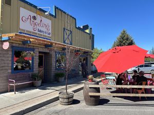 Street view  at Angeline's Bakery and Cafe in Sisters