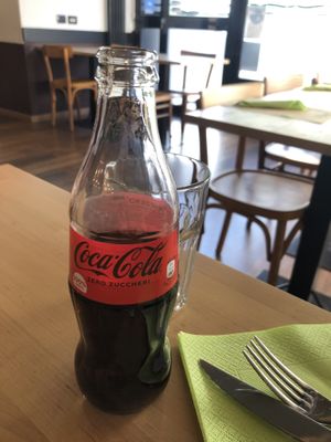 Coke, they also offer many craft beers   at Nessie Naturalmente Pizza in Castellanza