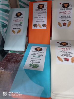 Chocolates de la Sierra de Huelva veganos y hechos con cacao colombiano 100% puro at Organic in Huelva