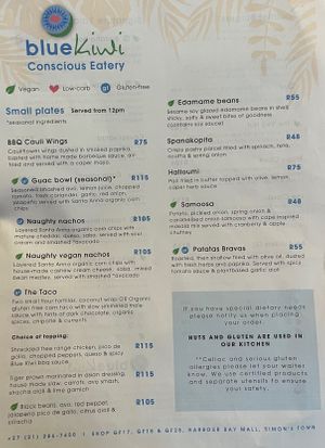  at Blue Kiwi Organic Market & Cafe' in Cape Town