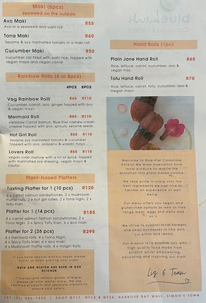  at Blue Kiwi Organic Market & Cafe' in Cape Town