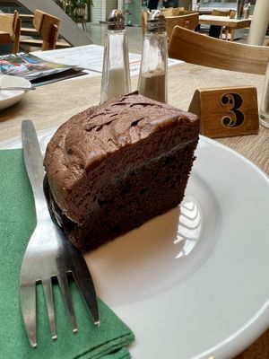 Vegan chocolate cake   at Birnam Arts in Dunkeld