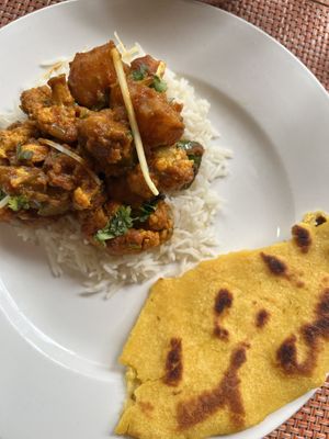 Cauliflower & potatoes   at Dhaba Indian Cuisine in New York City