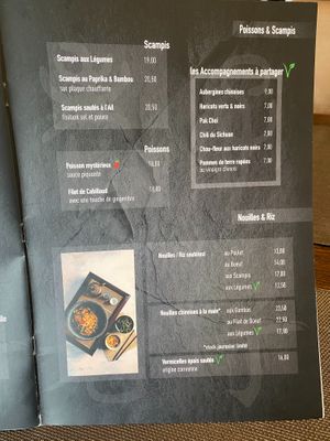 Menu  at Laotse in Contern