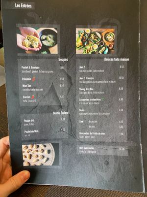 Menu at Laotse in Contern
