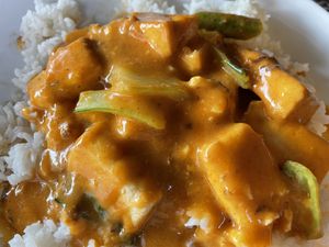 Curry with rice  at Laotse in Contern