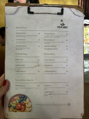 Menu February  at Hideaway in Koh Lipe