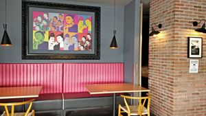 Restaurant interior decor at Thai Accent in Central Singapore