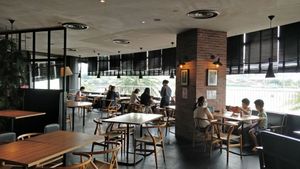 Restaurant interior decor at Thai Accent in Central Singapore