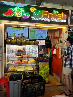 Stall front at V'Fresh Your Daily Vitamins in Central Singapore