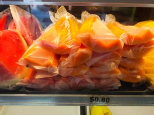 Fresh cut fruits at V'Fresh Your Daily Vitamins in Central Singapore