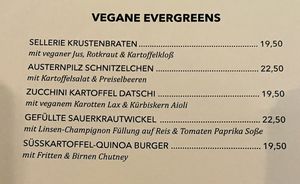 Vegane Auswahl auf der Speisekarte  at Ruderei in Hanau