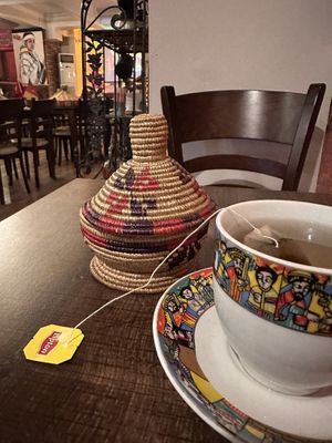 Even the sugar comes in this cute little container   at Habesha in Istanbul