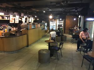 Inside  at Starbucks - The Lawns in West London
