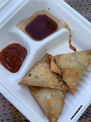 Samosas   at Apna Punjab in Hitchin