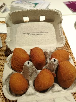 Croquetas de setas (vegetariano) at La Feli in Terrassa
