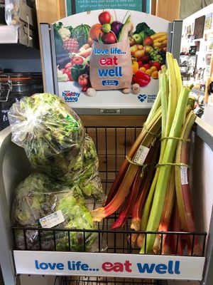 Local produce  at Bùth Bharraigh in Isle Of Barra
