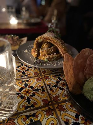 Corn rib elote   at Etérea in New York City