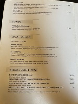 Menu  at Açai Sisters - Maybe closed in Rome