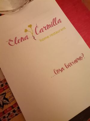 Wine and beer list  at Elena Carmilla  in Rivarossa