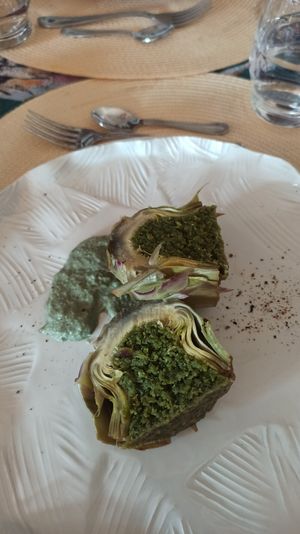 Carciofi ripieni at Elena Carmilla  in Rivarossa