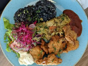 Oyster Mushroom Meal at Upcafe in Split