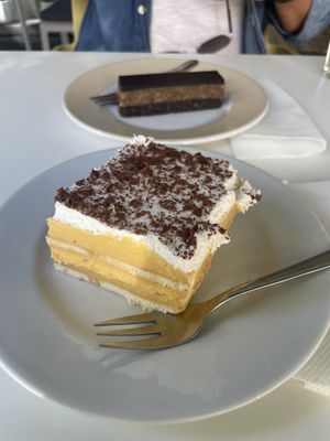 Vegan healthy daily cake - sweet potato - and unreal 😋  at Upcafe in Split