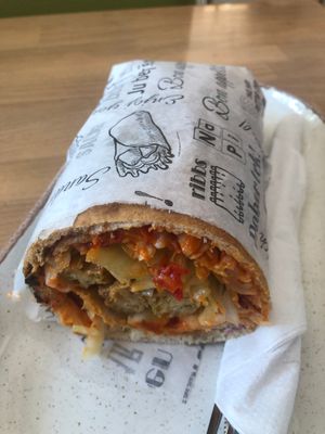 My sietan burrito at Upcafe in Split