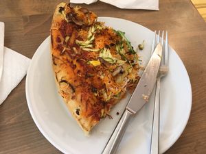 Vegan Pizza at Upcafe in Split