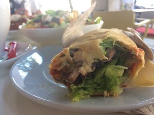Mushroom Wrap at Upcafe in Split