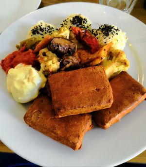 Tofu plate 55 Kn at Upcafe in Split