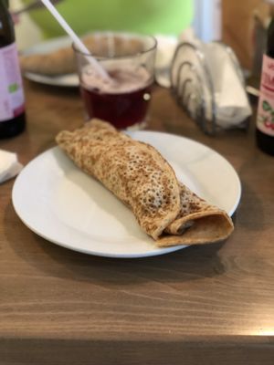 Spelt pancakes with vanilla  at Upcafe in Split