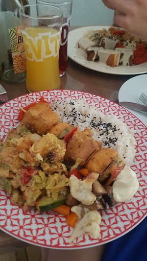 Vegan brochette at Upcafe in Split