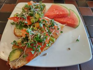 Talkeetna Toast!  High quality ingredients send this simple dish over the edge :) at Flying Squirrel Bakery Cafe in Talkeetna