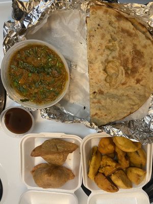 The spread  at Pabla Indian Cuisine in Renton