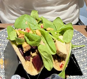 vegan breakfast tacos  at Ullmann's Zuckerbäckerei in Vienna