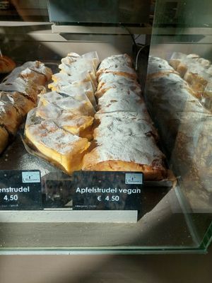 One of the few vegan treats at Ullmann's Zuckerbäckerei in Vienna