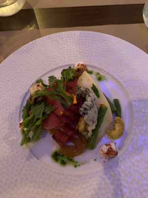 1st course at Lucky Leek in Berlin