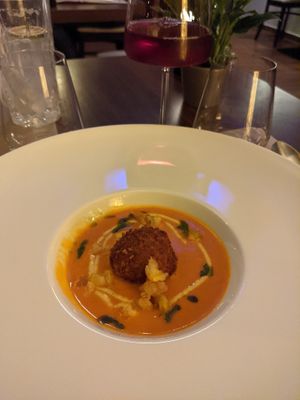 Yummy soup at Lucky Leek in Berlin