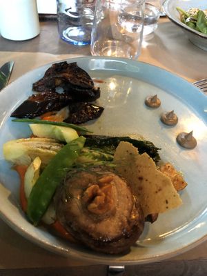 Pictured are the filled champignon   at Lucky Leek in Berlin