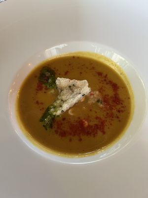 Coconut soup  at Lucky Leek in Berlin