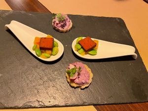 Free starters from the kitchen  at Lucky Leek in Berlin