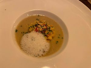 Sunchoke soup  at Lucky Leek in Berlin