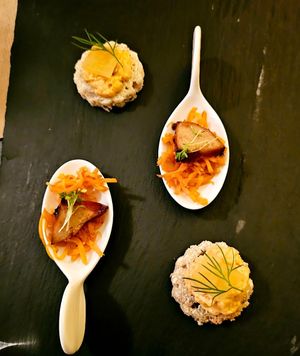 First course at Lucky Leek in Berlin