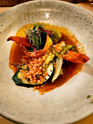 Main course at Lucky Leek in Berlin