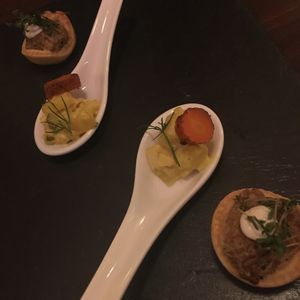 Little tastes to get things started! at Lucky Leek in Berlin