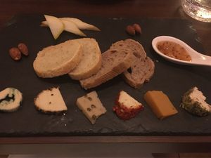 Course 6 - Yummy cheeseboard! at Lucky Leek in Berlin