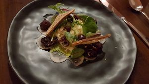 Light and tasty 1st course at Lucky Leek in Berlin